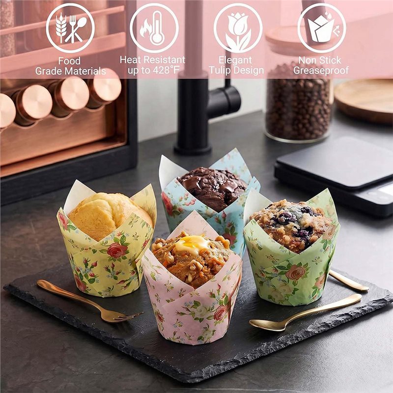 Wedding Cake Supply - A11I Moldes de Papel para Cupcakes