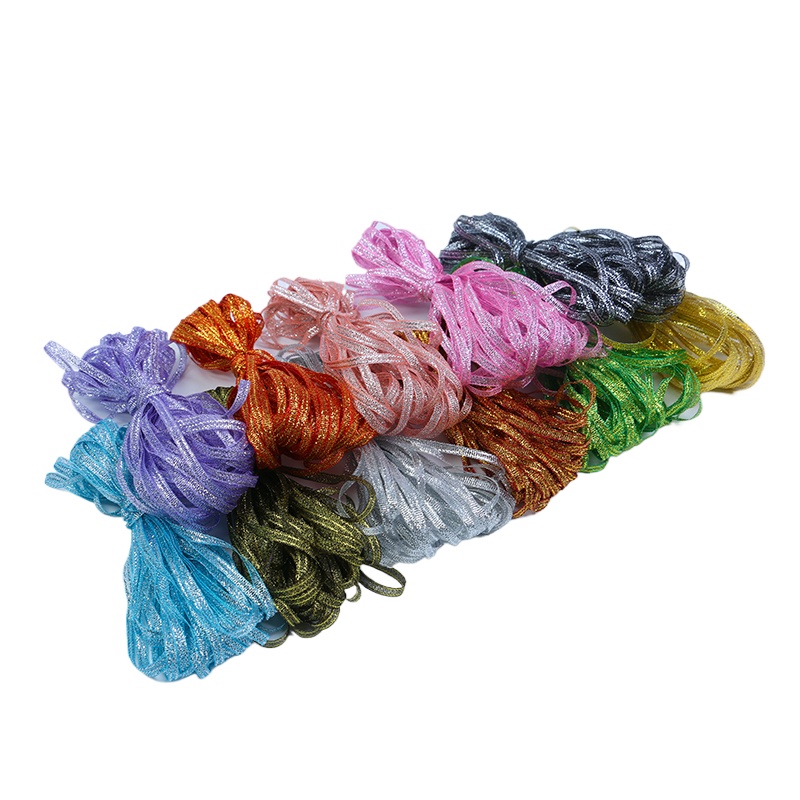 Wedding Cake Supply - Cinta con purpurina colorida de 3mm