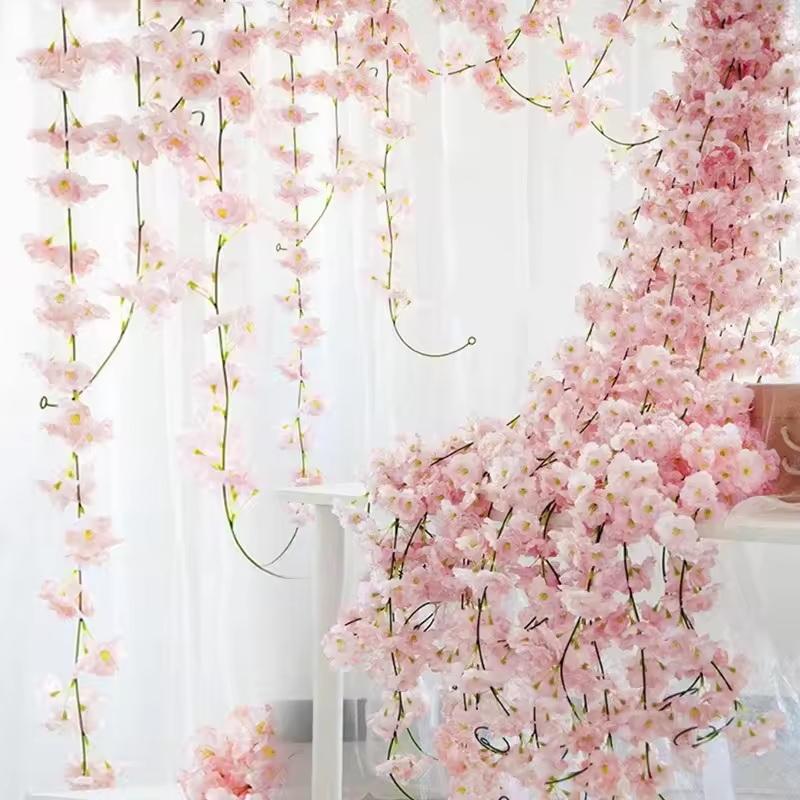 Wedding Arch Flower - Guirnalda de Flores Artificiales de Cerezo