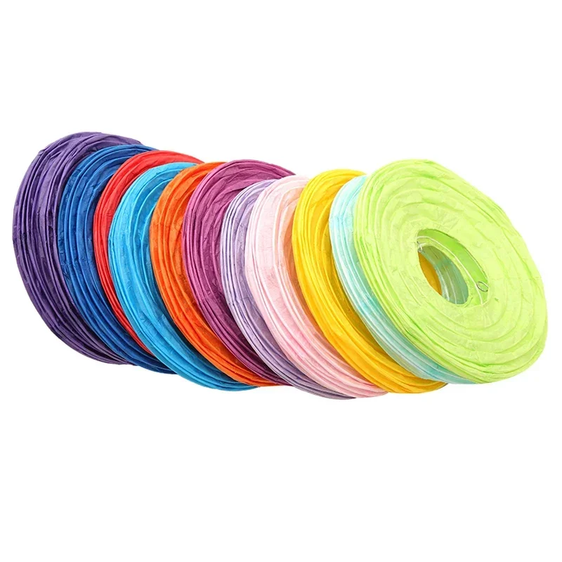 Wedding Event Supply - Faroles de papel chinos multicolor de