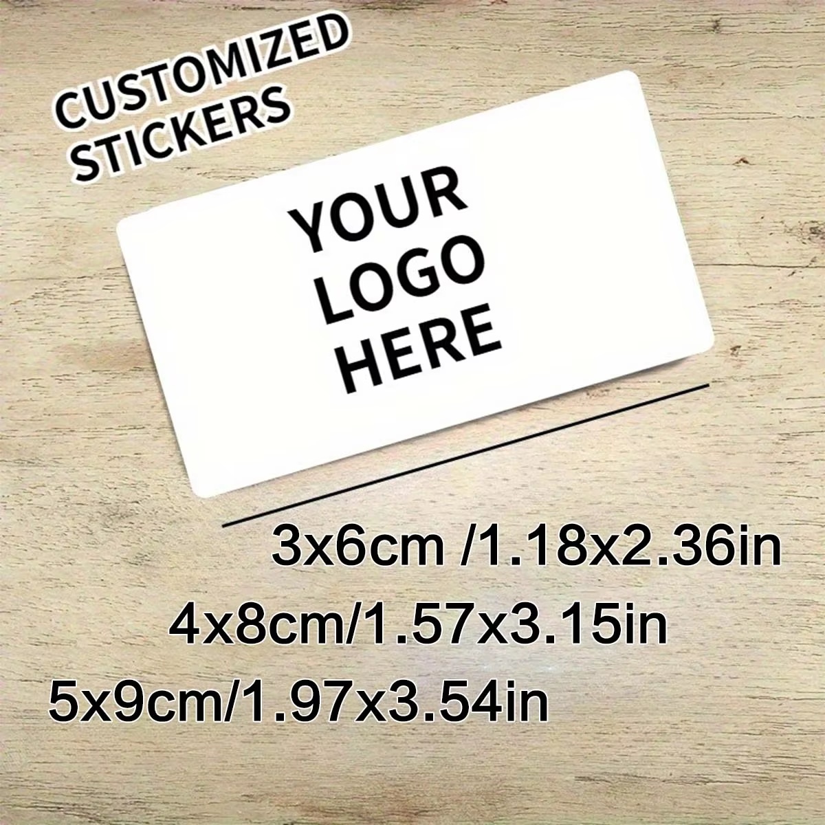 Wedding Shop - Pegatinas Rectangulares Personalizadas – Logotipos e