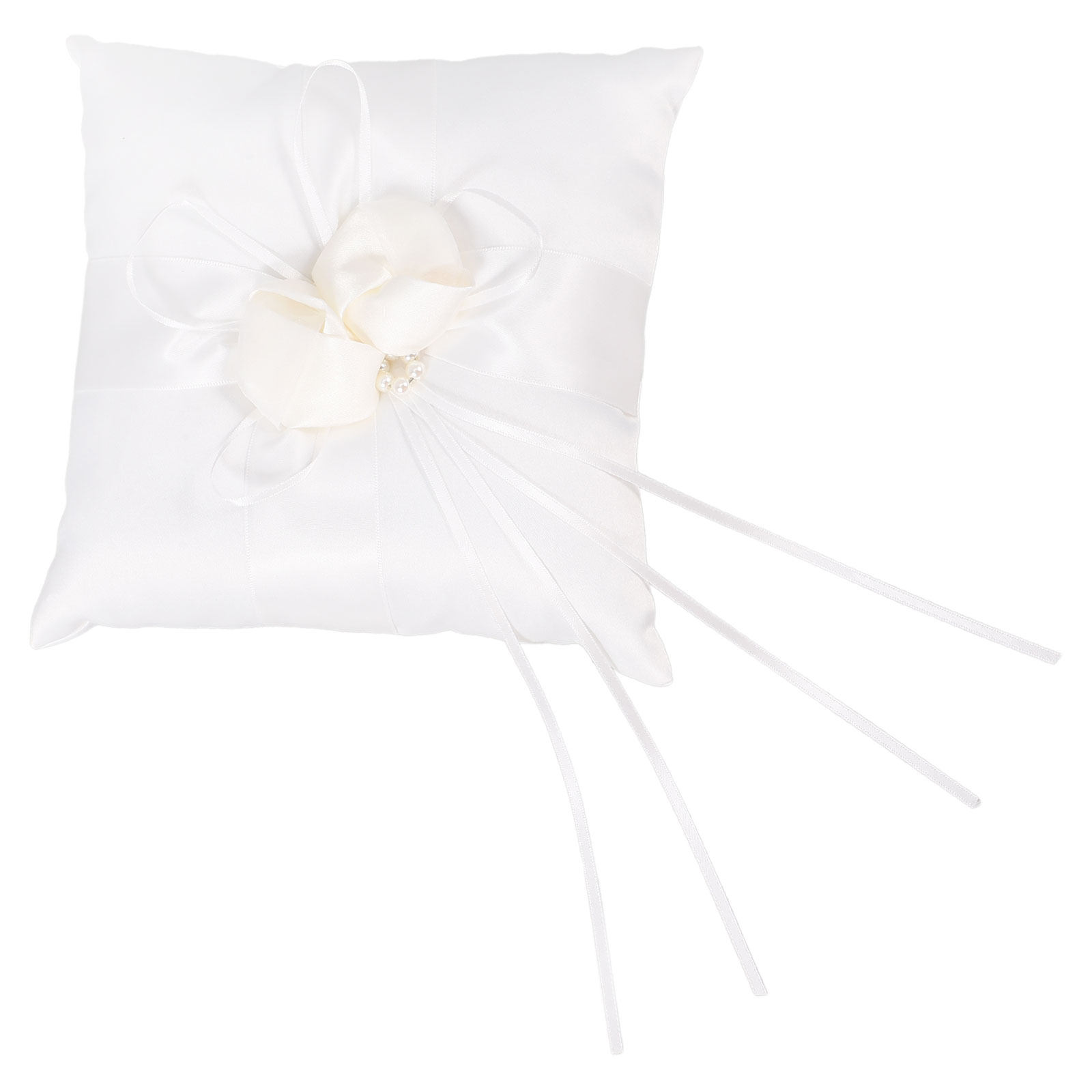 Ring Bearer Pillow - Almohadilla para Anillos Blanca de 20x20cm