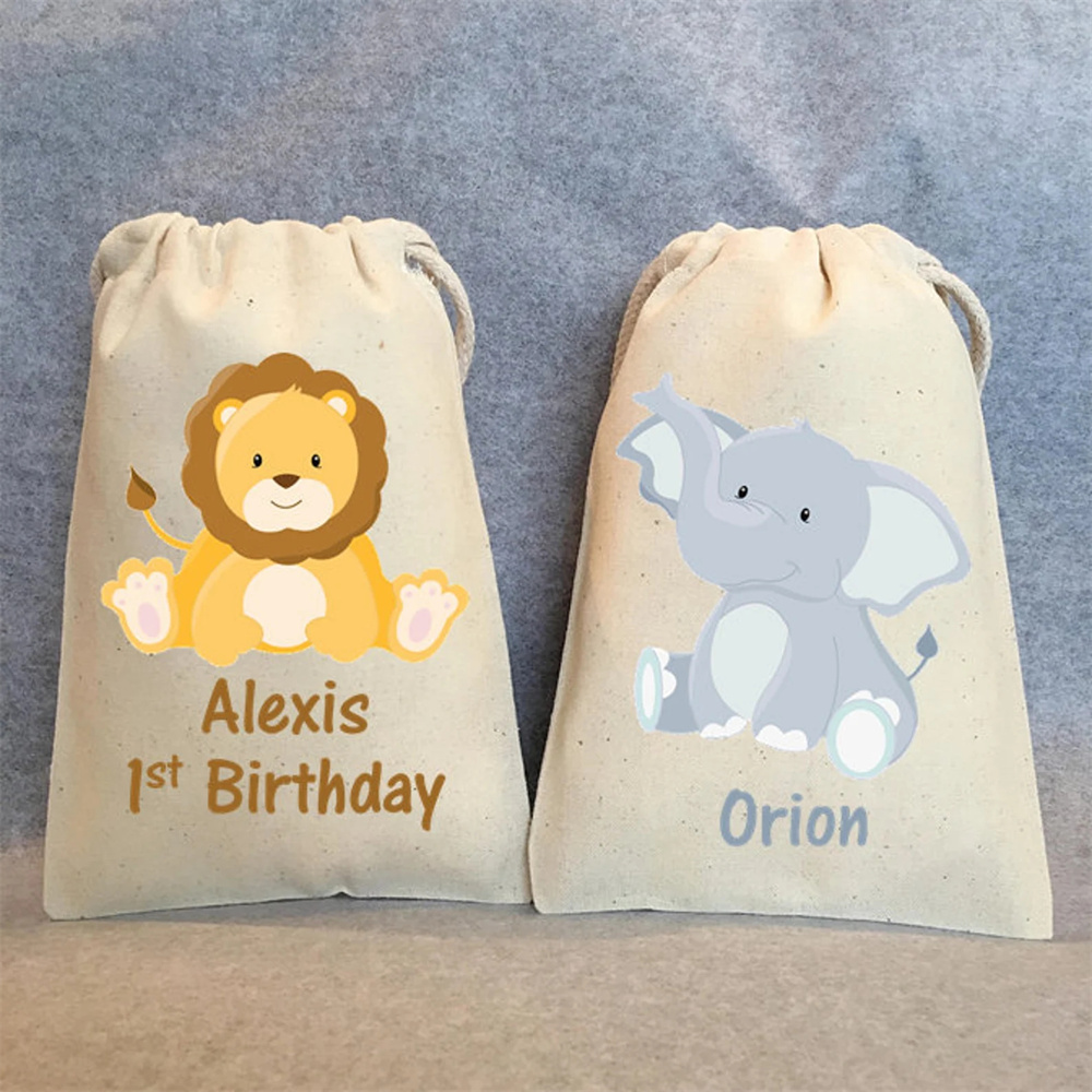 Wedding Zoo - Bolsas de fiesta de jungla personalizadas,