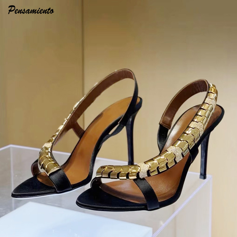 Sandalias de gladiador de saté - Wedding Shop reseña y precio