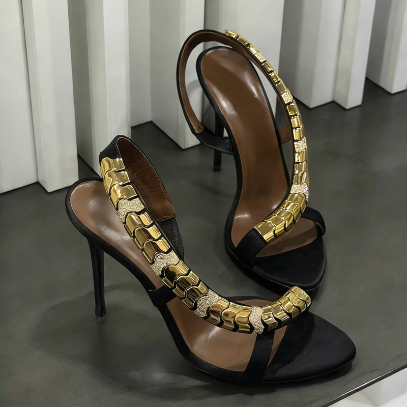 Sandalias de gladiador de saté - Wedding Shop reseña y precio
