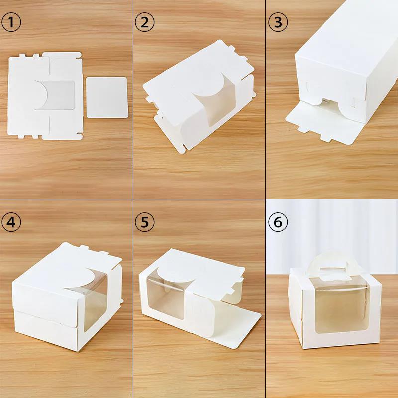 Caja de pastel con ventana tra - Wedding Cake Supply reseña y precio
