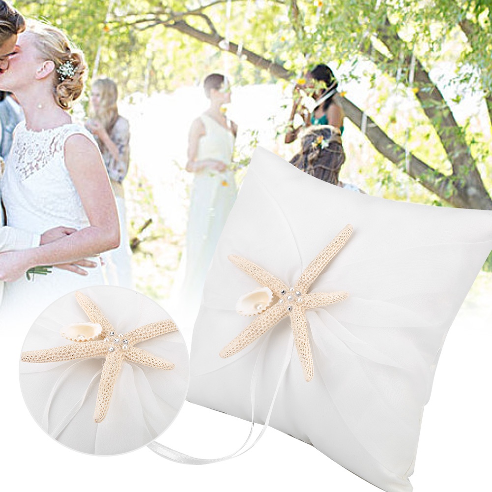 Almohada para anillos de boda  - Ring Bearer Pillow reseña y precio