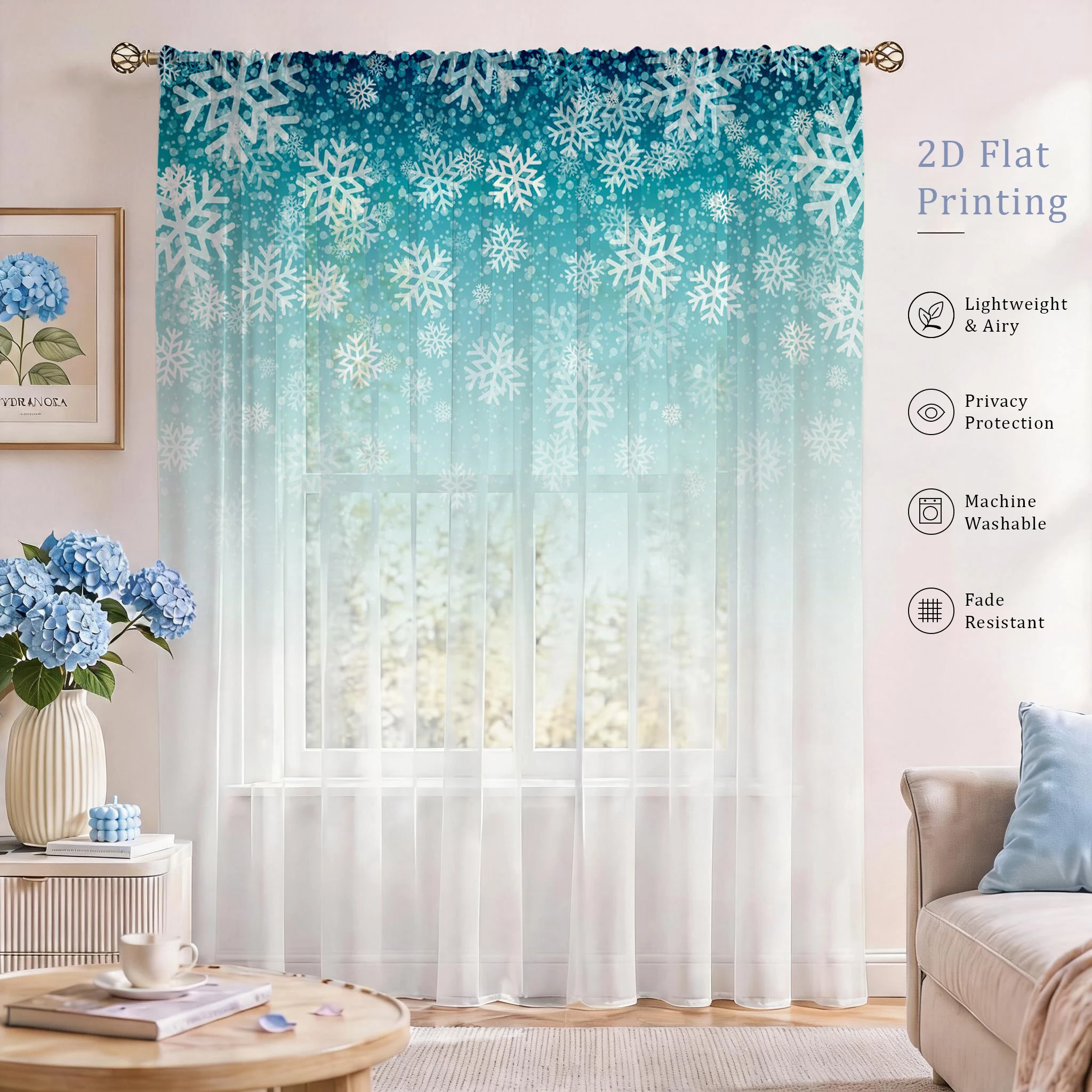 Cortina Transparente con Degra - Good Floral & Wedding Decor Supply reseña y precio