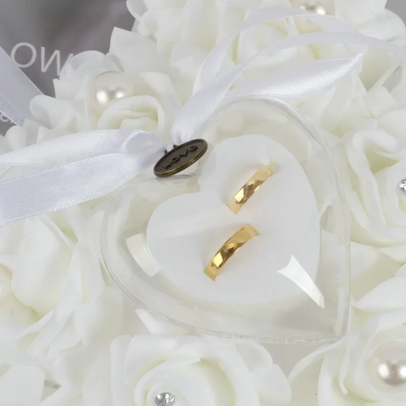 Portador de anillo blanco, sop - Ring Bearer Pillow reseña y precio