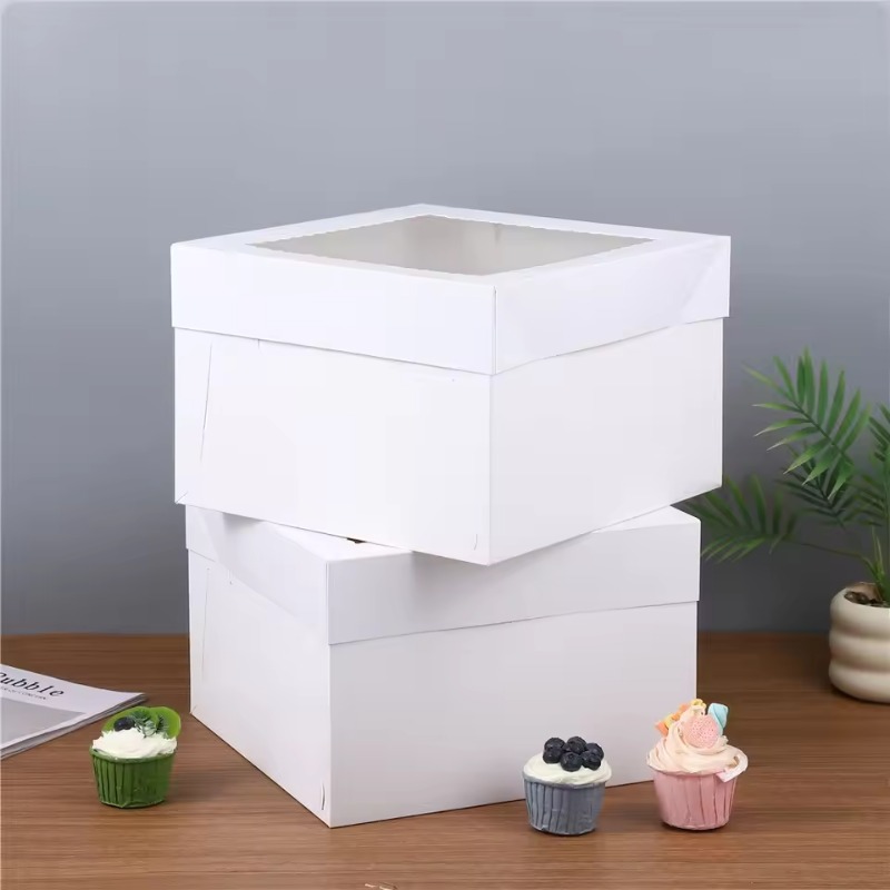 Cajas de Pastel Blancas Desech - Wedding Cake Supply reseña y precio