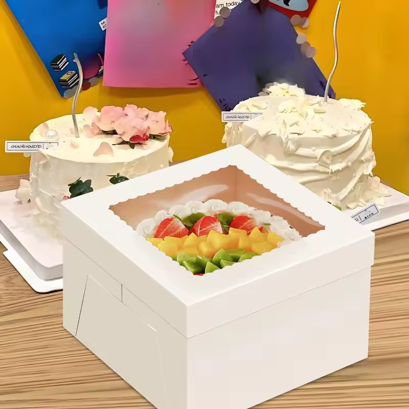 Cajas de Pastel Blancas Desech - Wedding Cake Supply reseña y precio