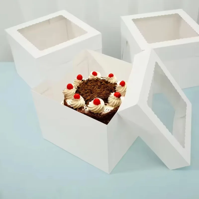 Cajas de Pastel Blancas Desech - Wedding Cake Supply reseña y precio