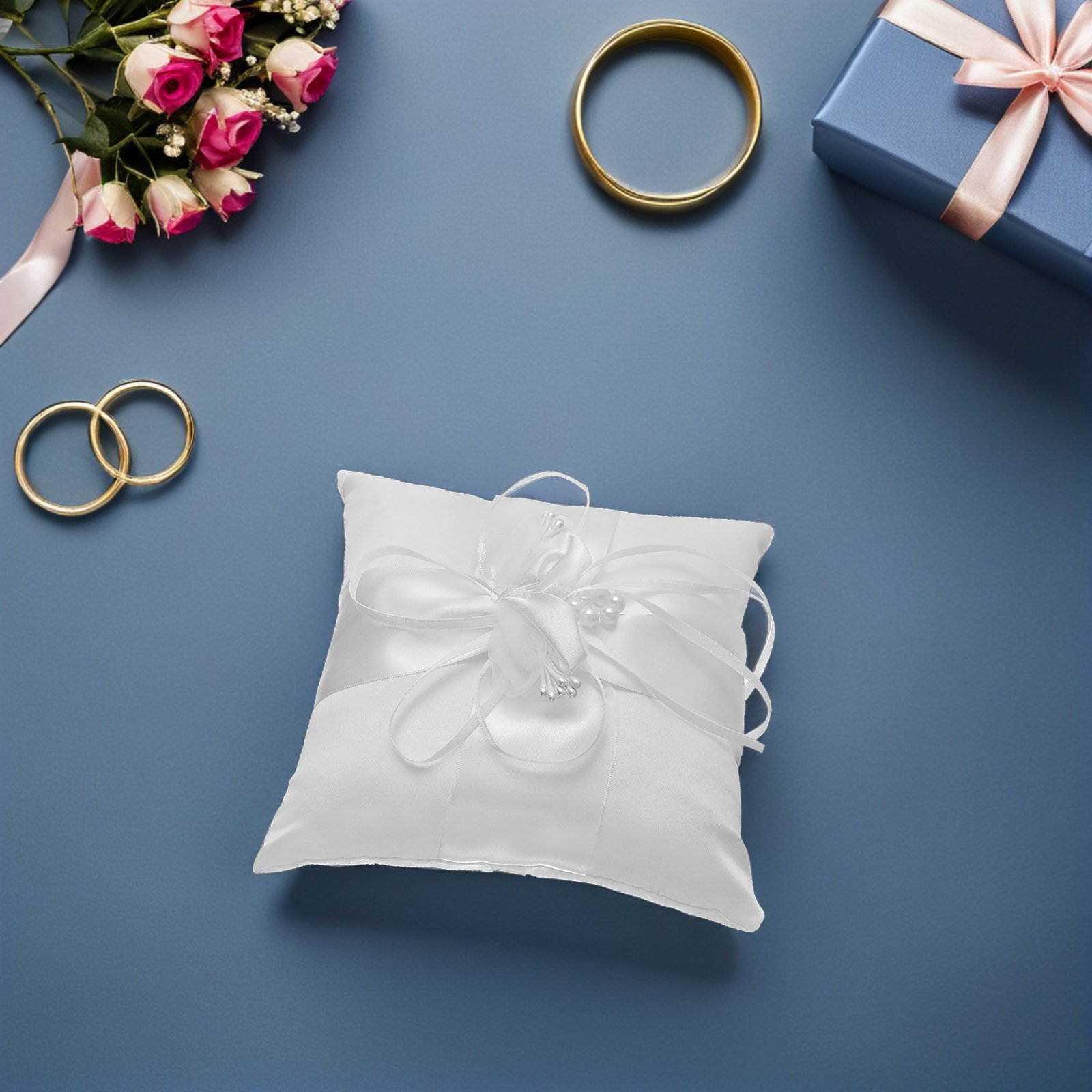 Elegante Cojín para Anillos de - Ring Bearer Pillow reseña y precio