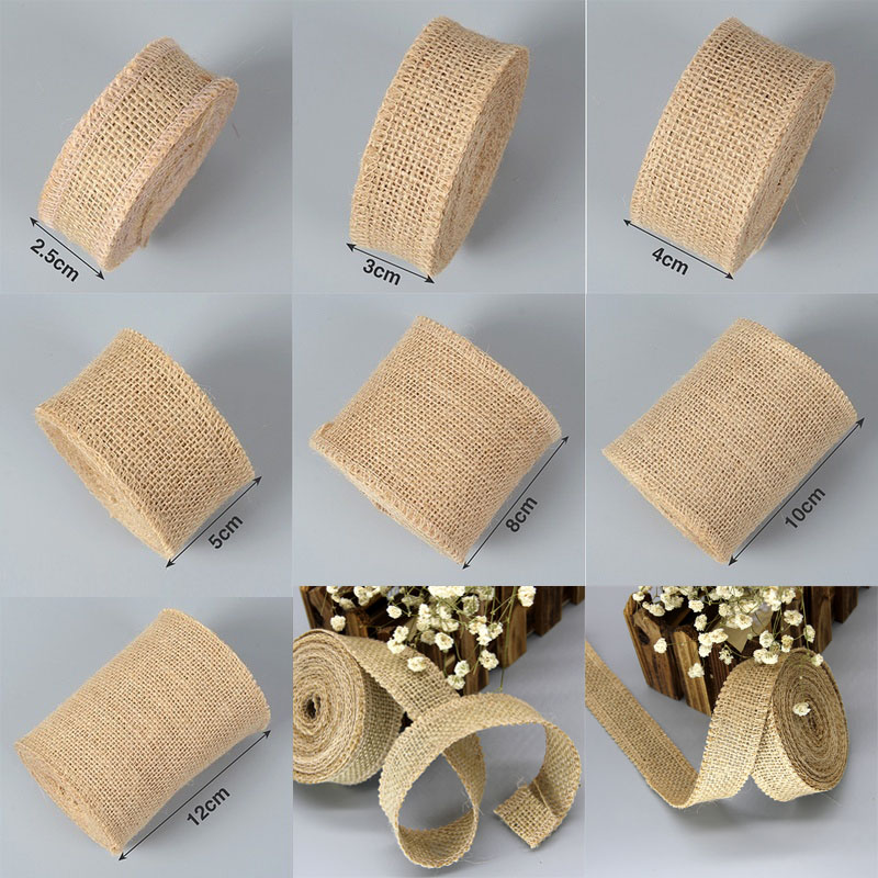 Cintas de arpillera de Yute Na - Wedding Supply Rentals reseña y precio