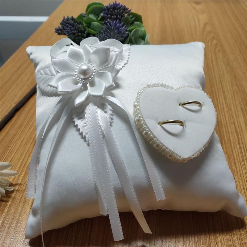 Almohada para anillo de boda,  - Ring Bearer Pillow reseña y precio