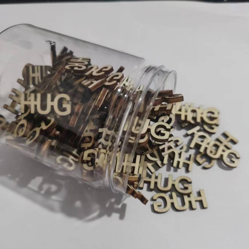 Fichas de madera con letras hu - Wedding Supply Rentals reseña y precio