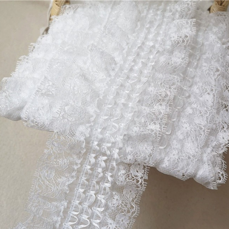 Cinta de encaje bordada blanca - Wedding Water Supply reseña y precio