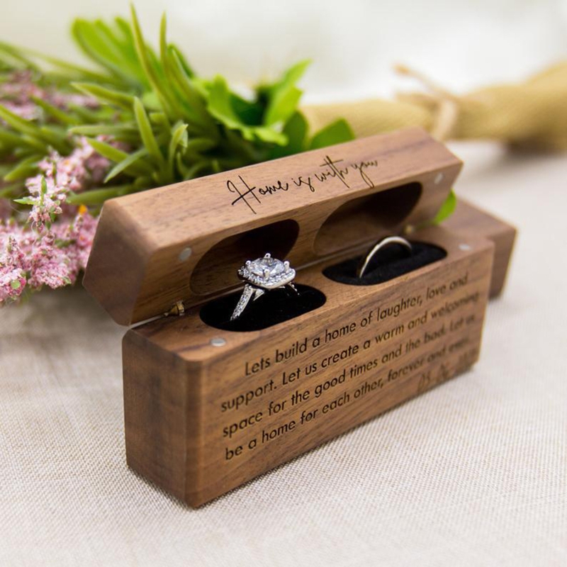 Caja anillo ZB91 para ceremoni - Ring Bearer Pillow reseña y precio
