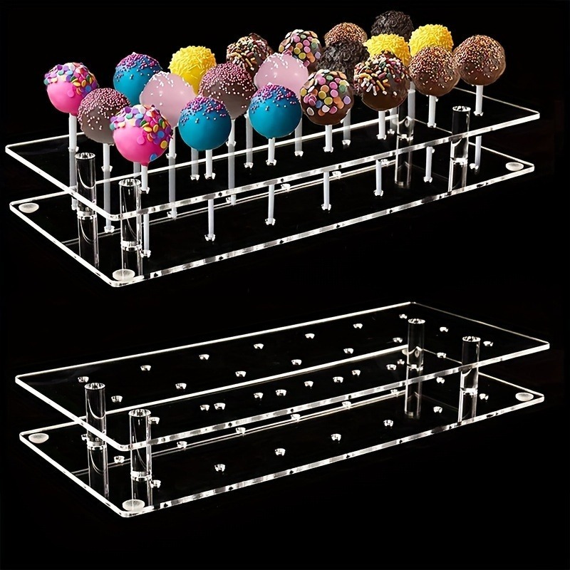Paquete de 2 Soportes Transpar - Wedding Cake Supply reseña y precio