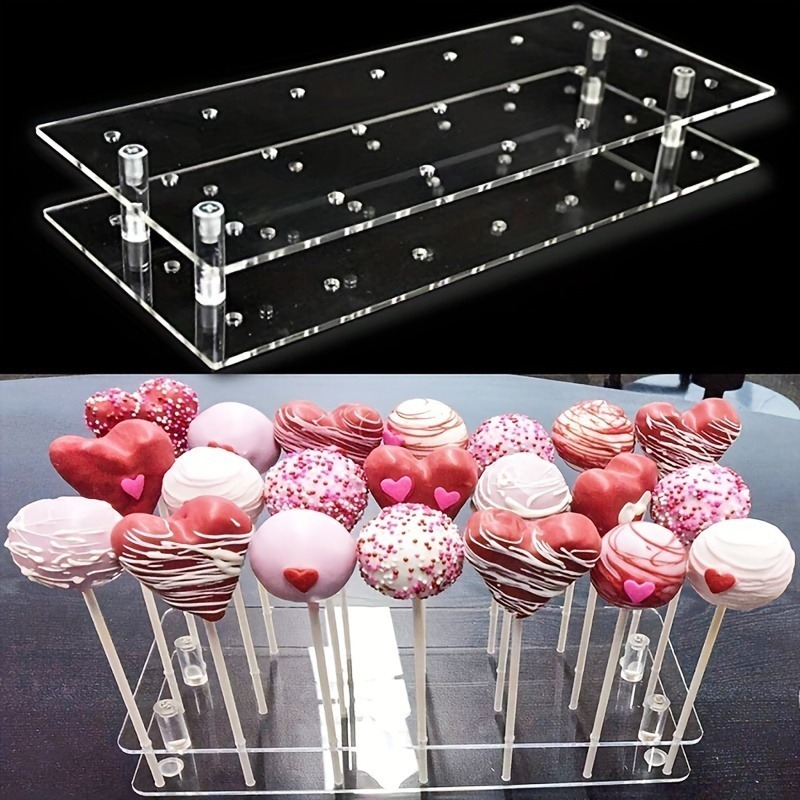 Paquete de 2 Soportes Transpar - Wedding Cake Supply reseña y precio