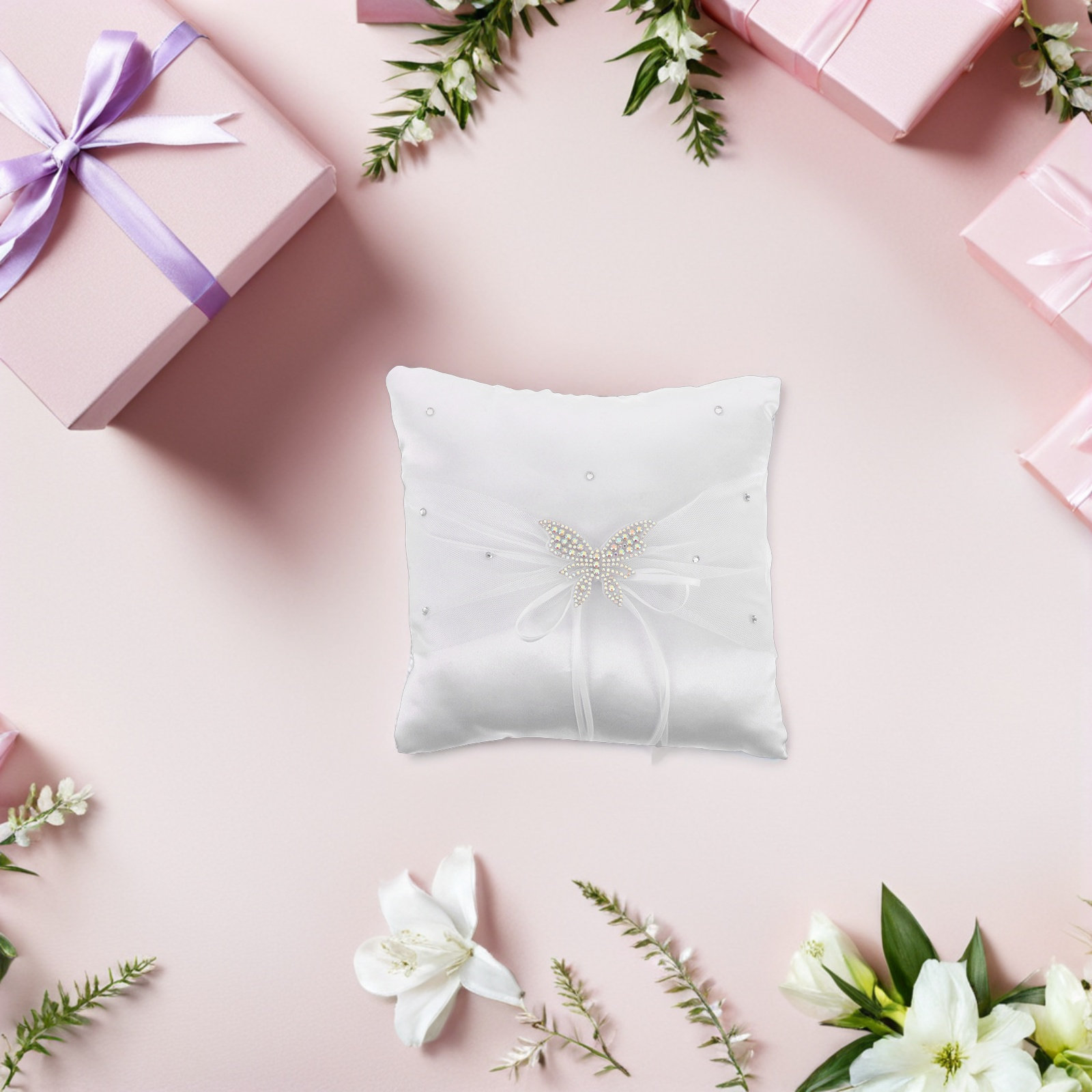 Almohada para Anillos de Boda, - Ring Bearer Pillow reseña y precio