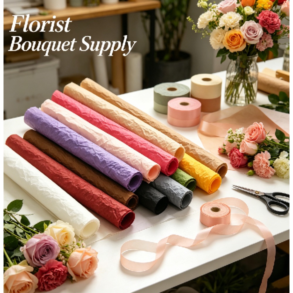 Papel de Regalo Floral Grueso  - Good Floral & Wedding Decor Supply reseña y precio