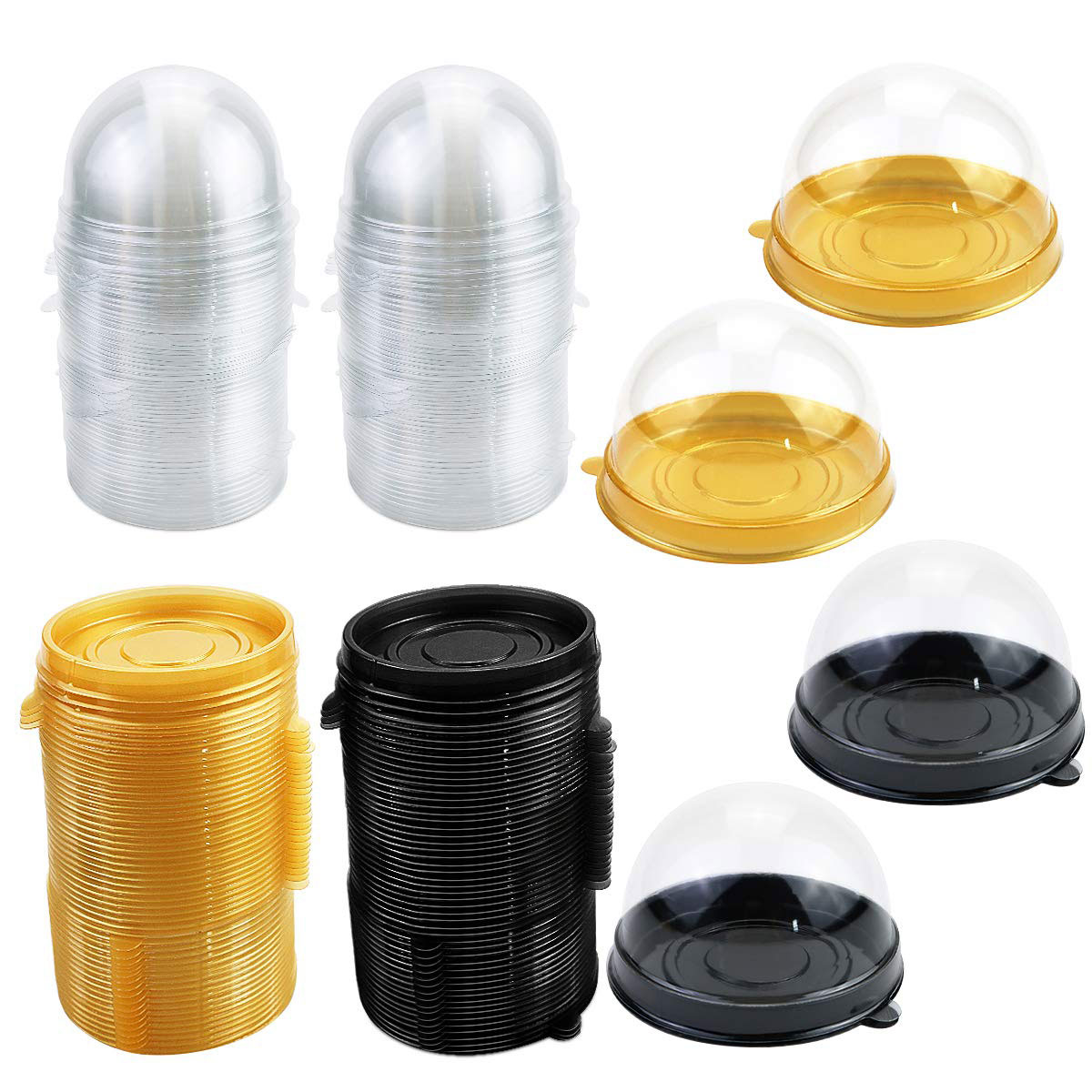 Caja transparente para postres - Wedding Cake Supply reseña y precio