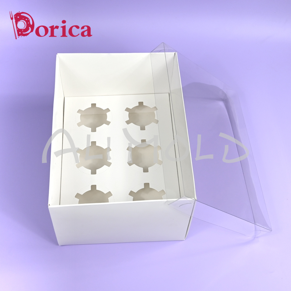 Caja con tapa transparente par - Wedding Cake Supply reseña y precio