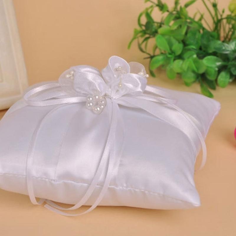 Almohada anillos perlas boda P - Ring Bearer Pillow reseña y precio