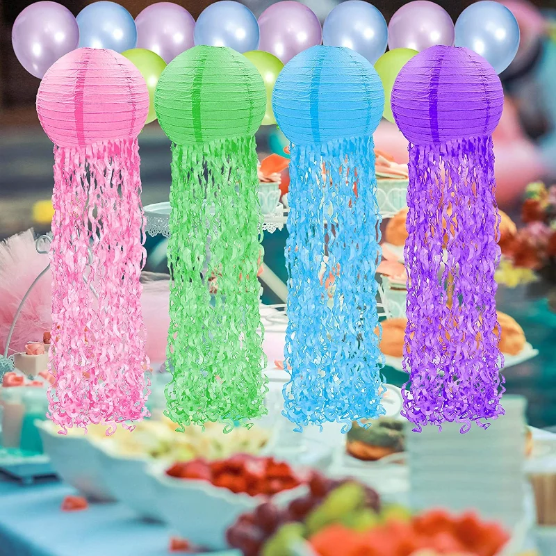 Linterna de papel de medusas c - Wedding Event Supply reseña y precio