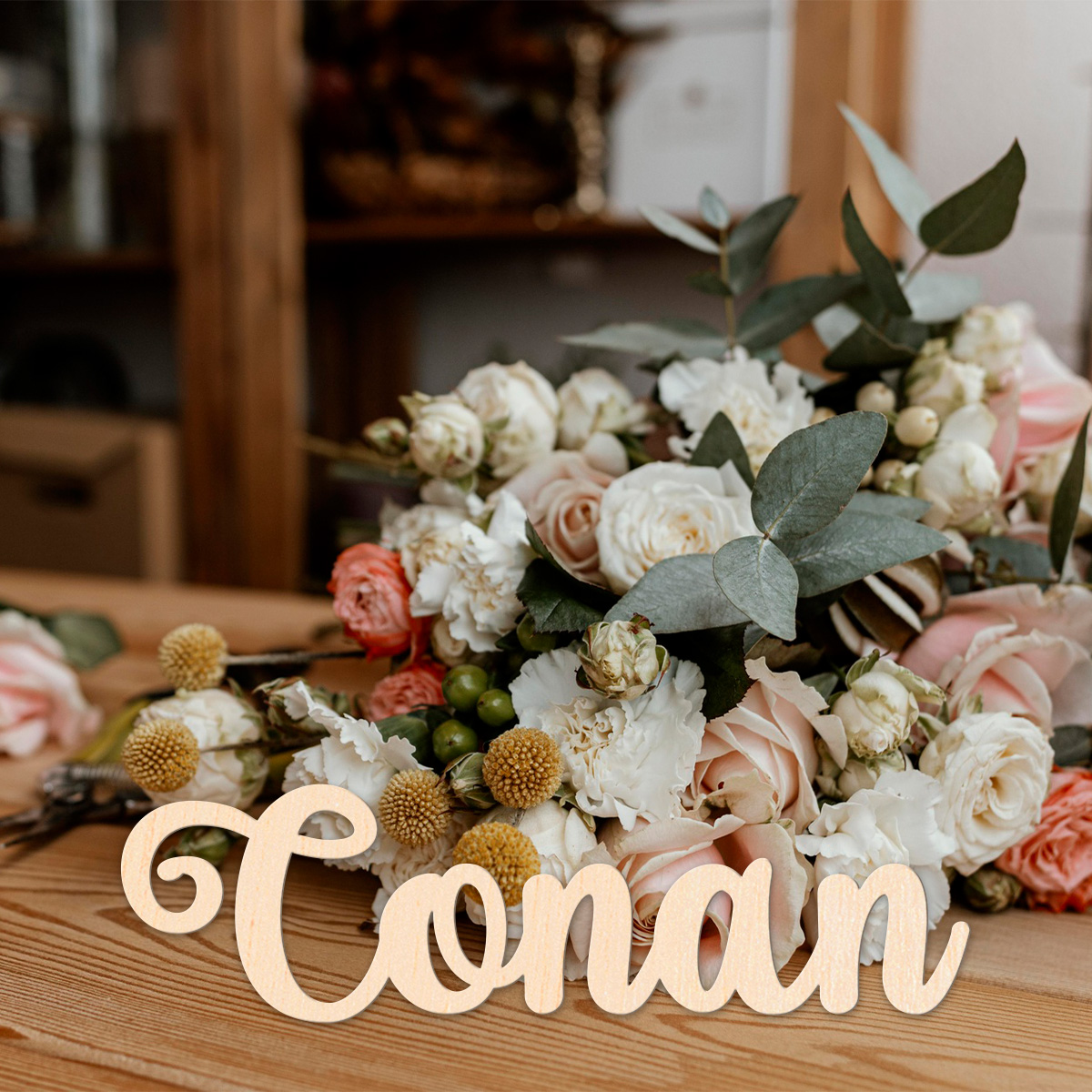 Etiquetas de madera maciza per - Wedding Shop reseña y precio