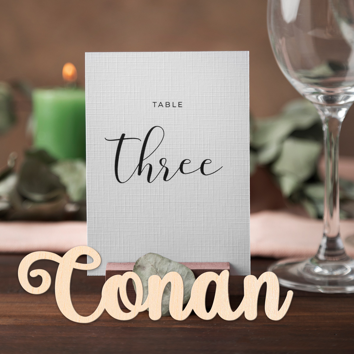 Etiquetas de madera maciza per - Wedding Shop reseña y precio