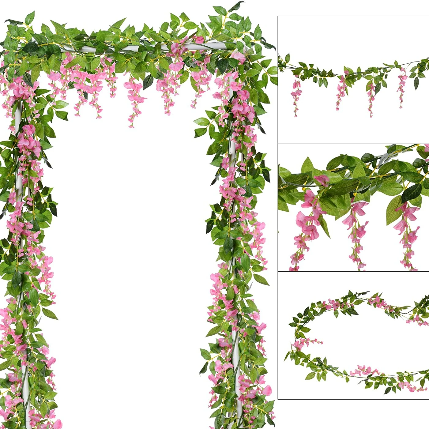 Flores artificiales de seda de - Wedding Arch Flower reseña y precio