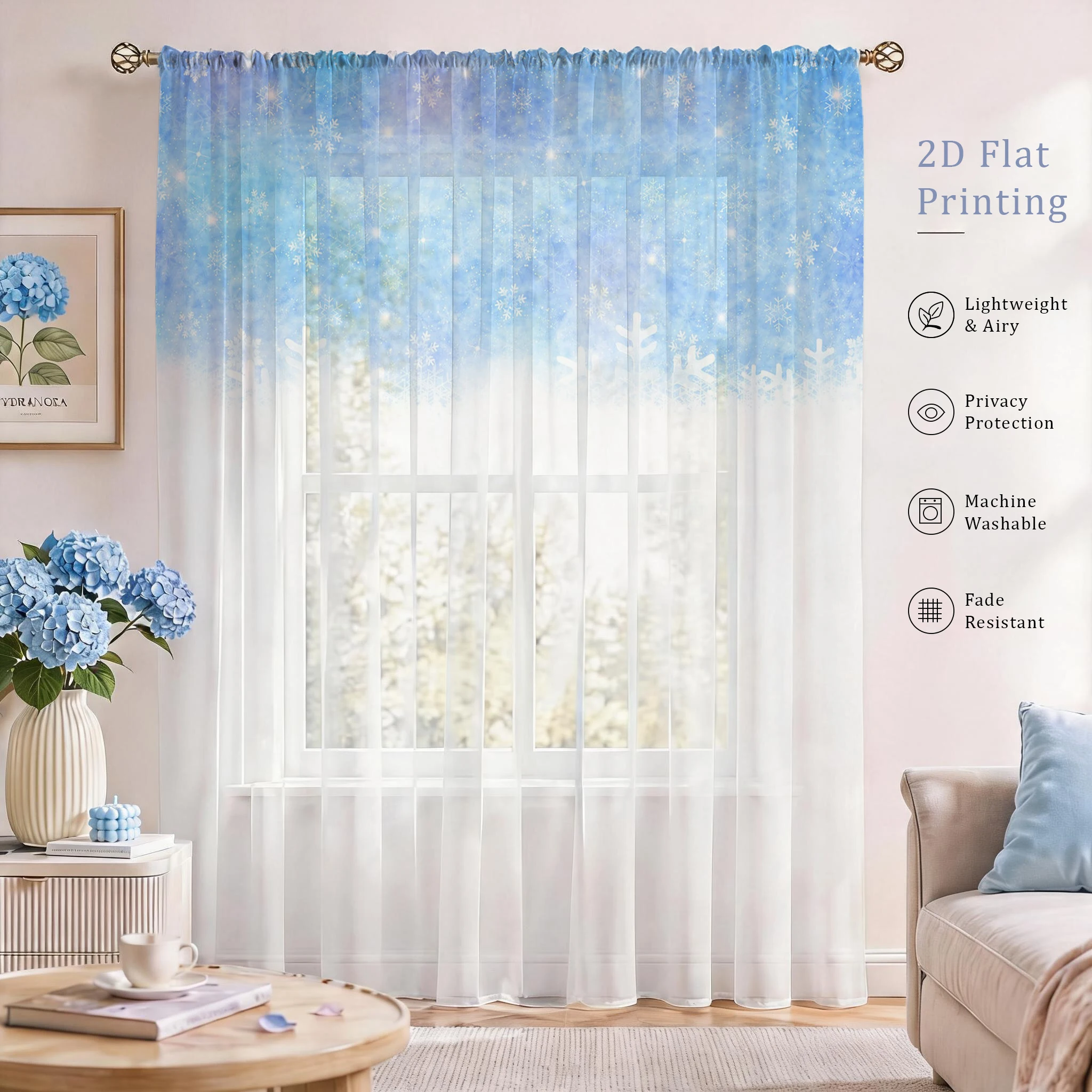 Cortina Transparente con Degra - Good Floral & Wedding Decor Supply reseña y precio