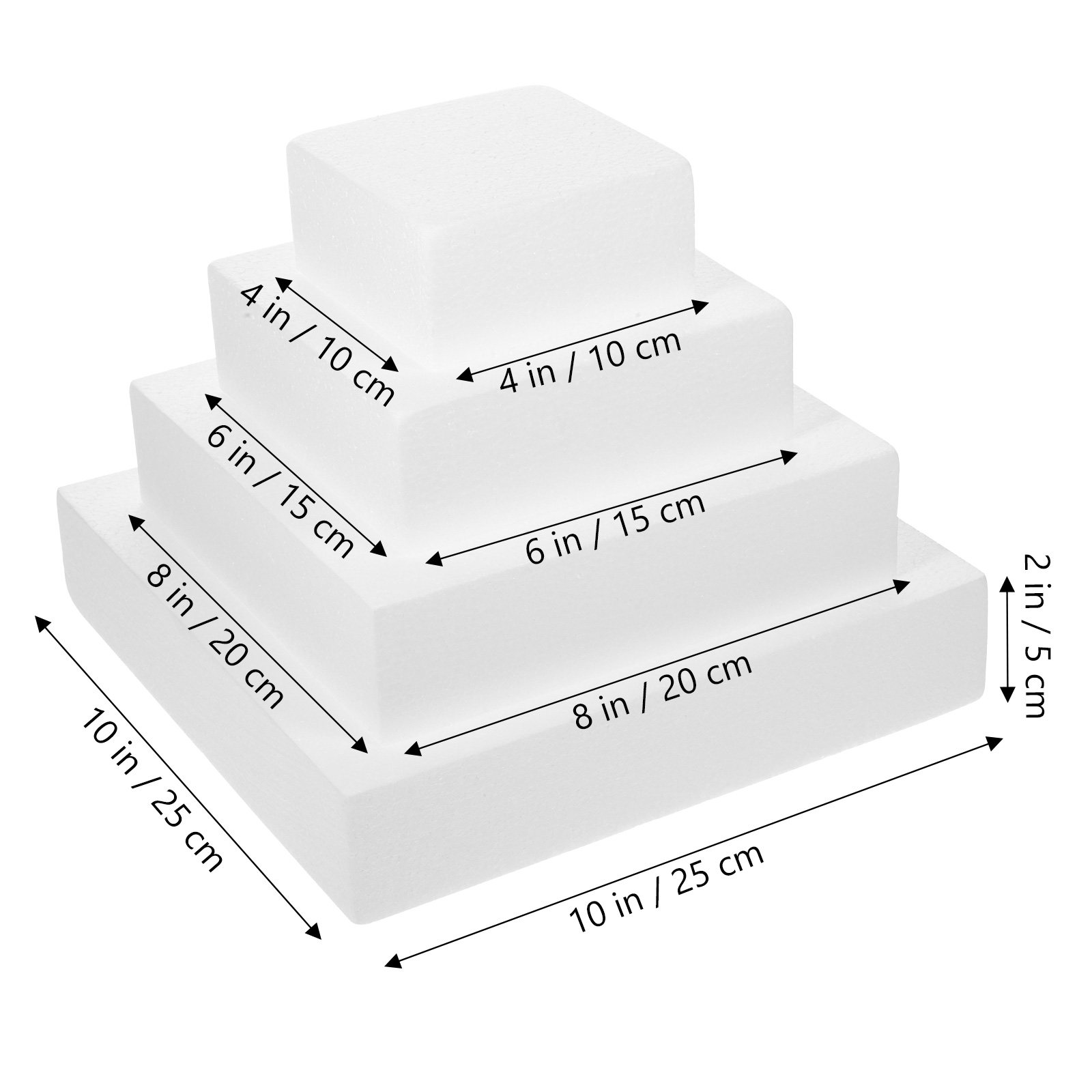4 Piezas de Maniquíes de Espum - Wedding Cake Supply reseña y precio