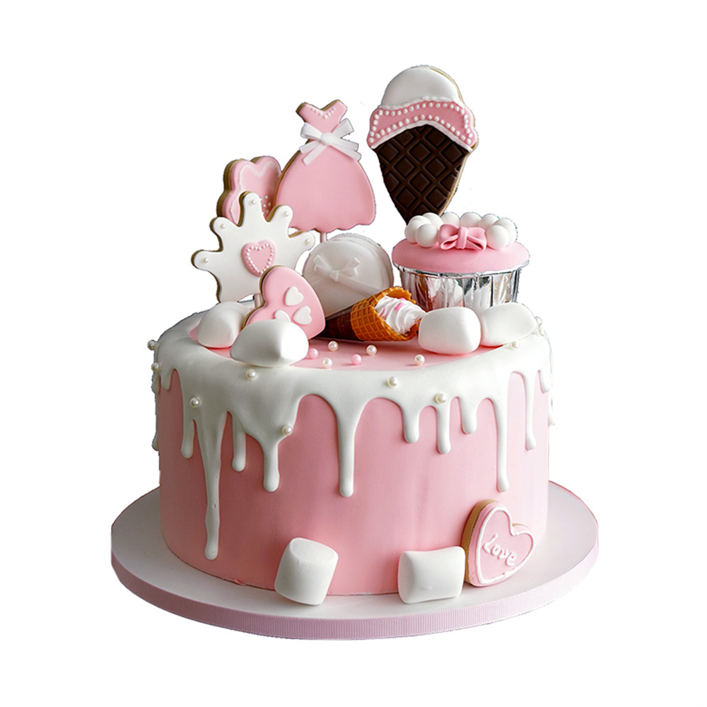 Pastel de simulación artificia - Wedding Cake Supply reseña y precio